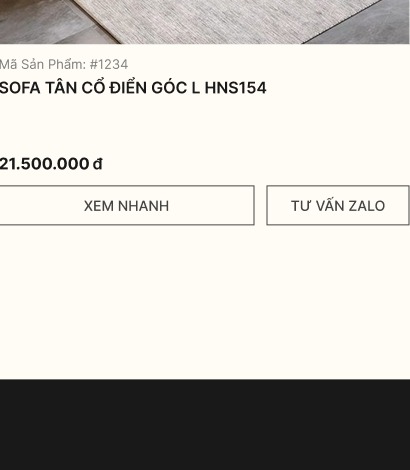 Sofa tân cổ điển góc L HNS154
